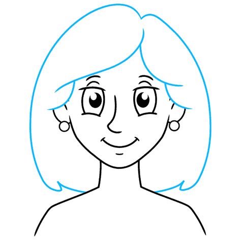 How To Draw Cartoon Woman Really Easy Drawing Tutorial