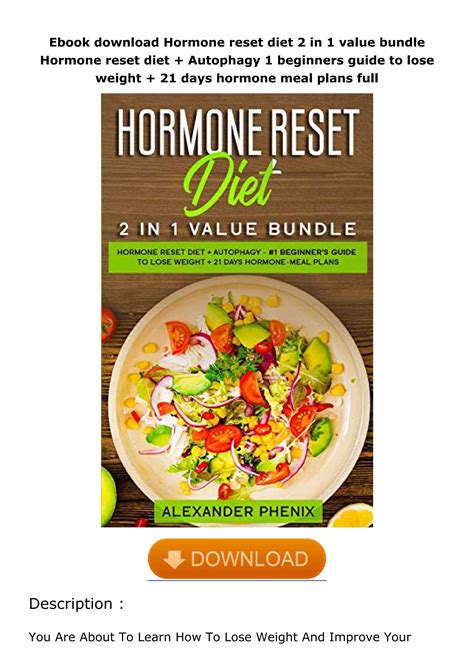 Ebook Download Hormone Reset Diet 2 In 1 Value Bundle Hormone Reset