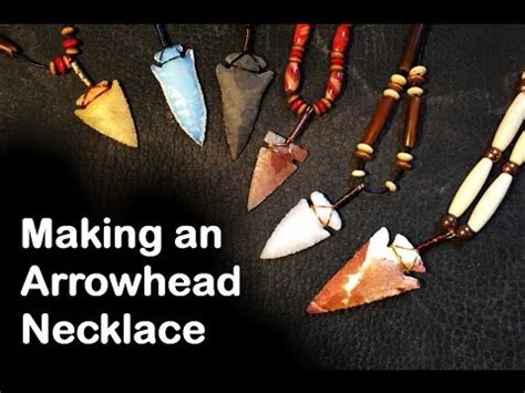 To make an arrowhead, first get obsidian. Making an Arrowhead Necklace - YouTube