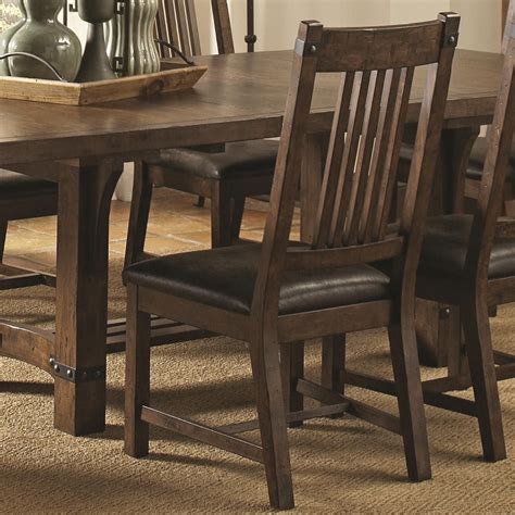 Padima Rustic Leather Dining Side Chair Set Of 2 From Coaster 105702