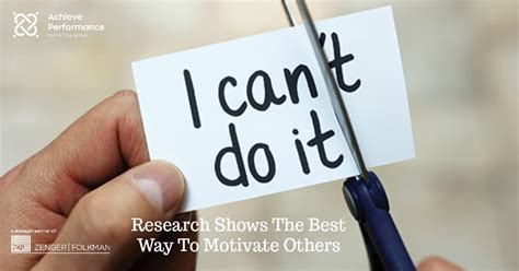 Research Shows The Best Way To Motivate Others Achieve Performance