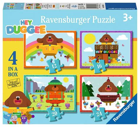 Ravensburger Hey Duggee 4 In A Box Jigsaw Puzzles Bright Star Toys