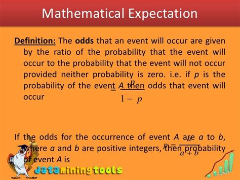 Mathematical Expectation And Variance