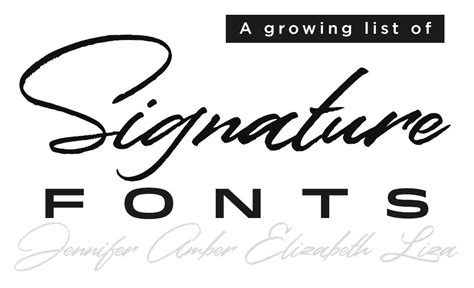17 Signature Fonts For The Perfect Signature Signature Fonts Fun