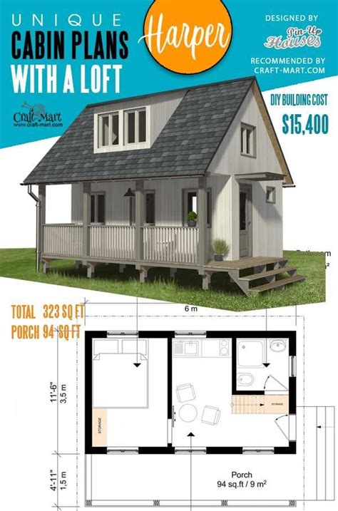 Unique Plans Of Tiny Homes And Cabins With Loft Craft Mart In