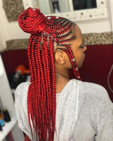 In addition to being a protective style for your natural hair, they can be a solution for girls with shorter hair who wish to flaunt exceptional designs. 15 Best Red Box Braids for 2020 Are Here | Red box braids ...