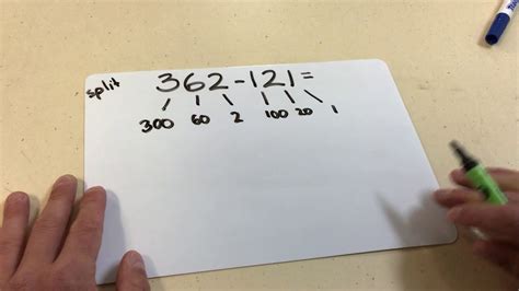 Split Strategy Subtracting Three Digit Numbers Youtube