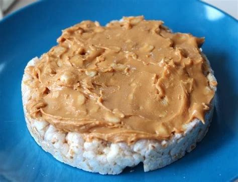 Rice cakes with peanut cream without sugar de 280 7 Kcal Receta fácil