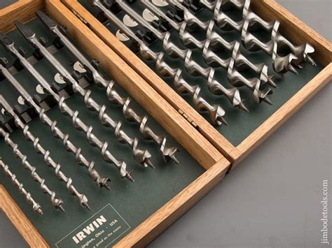 Complete Set Of 13 Irwin Auger Bits In Original Box 87507 Jim Bode Tools