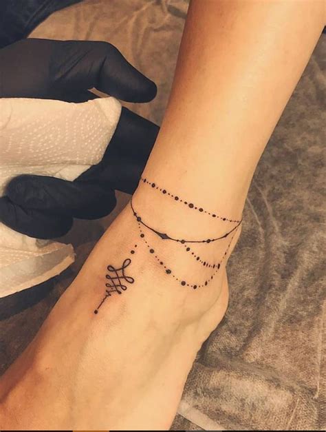 40 Delicate Tattoo Ideas For Women To Try Right Now Anklet Tattoos