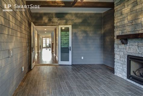 Creative Design Using Lp Smartside Exterior Siding Inside The Home