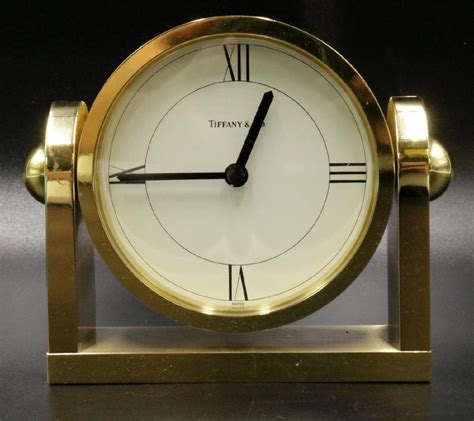 Vintage Tiffany And Co Solid Brass Desk Mantle Clock Nov 13 2017