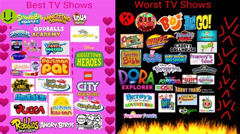 My Best Shows And Worst Shows List Updated By Mftondeviantart On