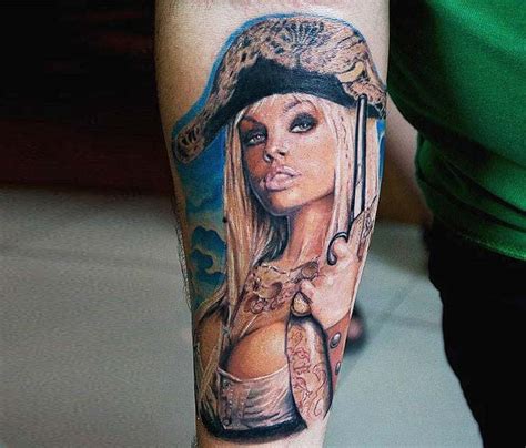 Pirate Chick Tattoo By Pasha Tarino Post