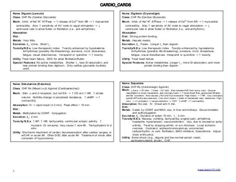 Nclex exam loves to give questions on pharmacology because it is very important. Pharmacology Cardiovascular Drugs Flash Cards | Nursing ...