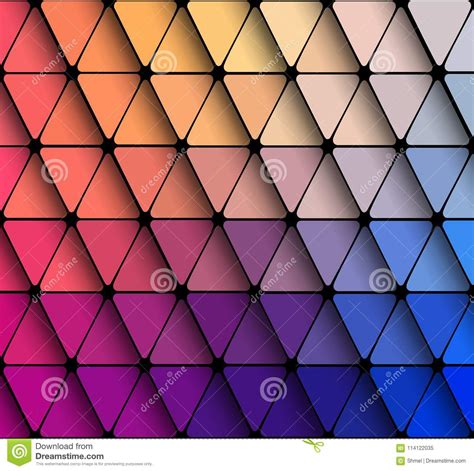 Flat Geometric Triangle Wallpaper Stock Vector Illustration Of Modern