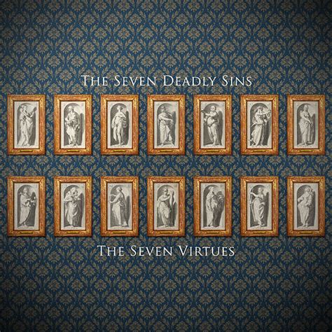 3d Model Seven Deadly Sins Seven Virtues Antique Wall Art Vr Ar