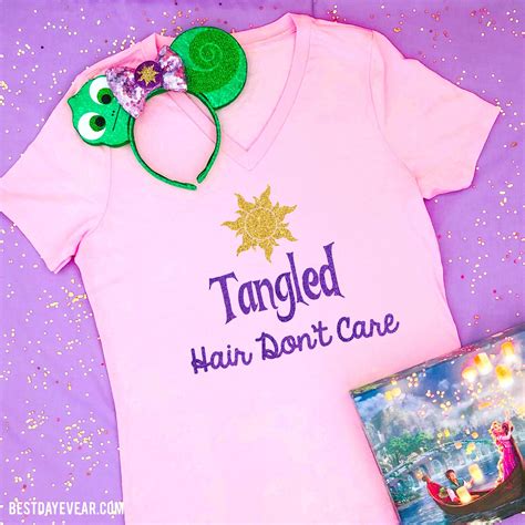 i m obsessed with this new tangled hair don t care shirt it s great for a tangled party t