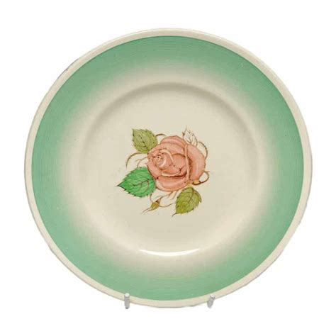 Susie Cooper Patricia Rose Green Side Plate Clyde On Th Antiques