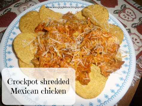 Add the broth, olive oil, garlic powder, onion powder, lemon peel and bay leaf if using. Crockpot shredded Mexican chicken | Gigglebox Tells it ...