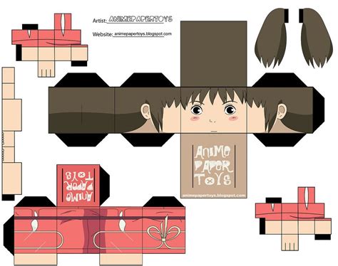 Chihiro Paper Toy Paper Doll Template Paper Toys Template Anime Paper