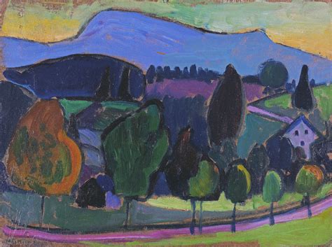 Gabriele Münter Blue Mountain 1908 Gabriele Münter B Flickr