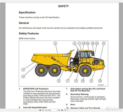 Bell Dump Truck Part And Repair Manual