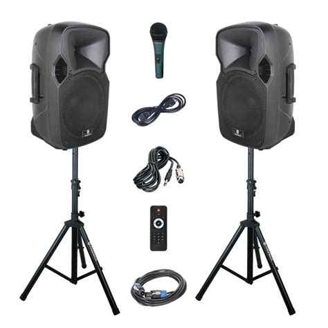 Proreck Party 12 12 Inch 1000 Watts 2 Way Powered Pa Speaker System