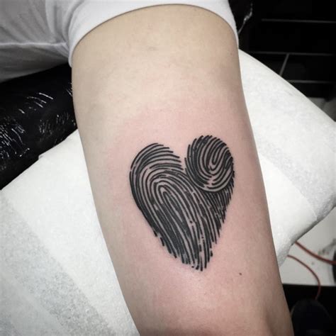 Fingerprints Heart Tattoo Best Tattoo Ideas Gallery