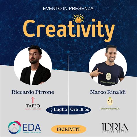 Creativity Unico Evento A Catania Venerdì 7 Luglio