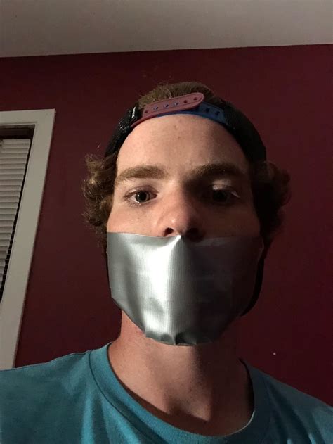 Hot Guys Bound And Gagged — James Faubert Duct Tape Gagged Duct Tape Mouth