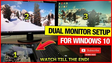 How To Connect Two Monitors To One Laptop Windows 10 Best And Easiest