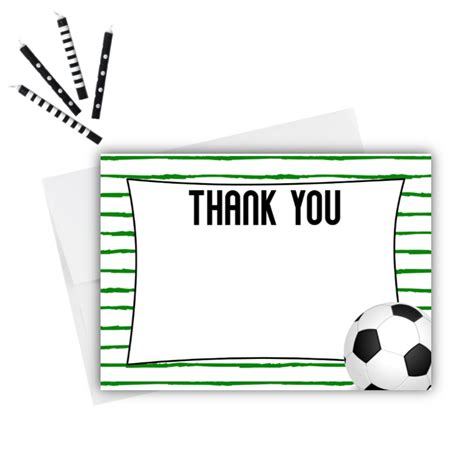 Soccer Thank You Cards Rose Paper Press