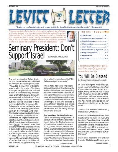 Seminary President Don T Zola Levitt Ministries