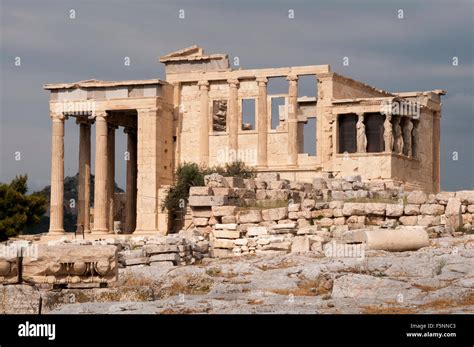 The Erechtheion Is An Ancient Greek Temple Built Between 421 And 406 Bc
