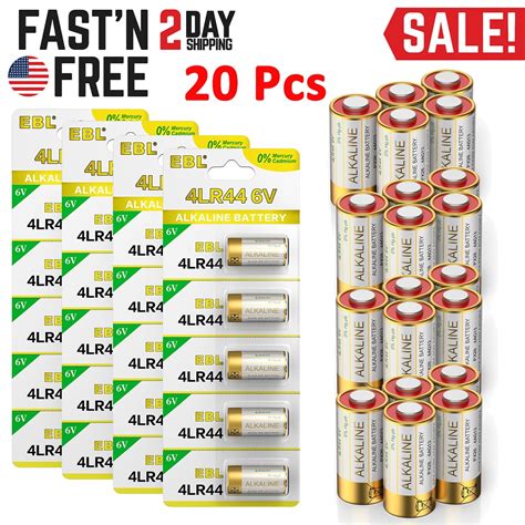 Ebl 6 Volt Battery 4lr44 Dog Collar Batteries 20 Pack 6v Alkaline