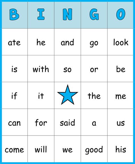 10 Best Sight Word Bingo Cards Printable Pdf For Free At Printablee