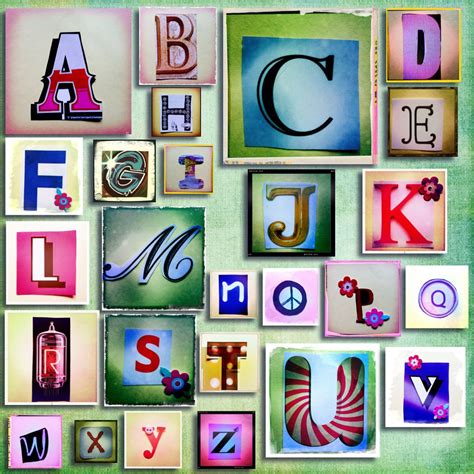 Alphabet Hipstamatic Alphabet All The Letters Were Phot Flickr