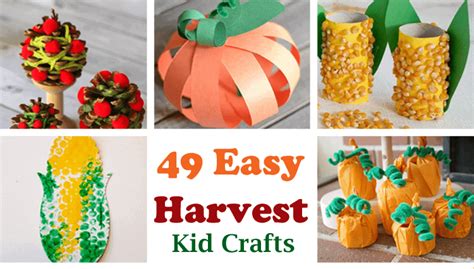 50 Harvest Crafts For Preschool To Make Easy Fall Fun A Crafty Life