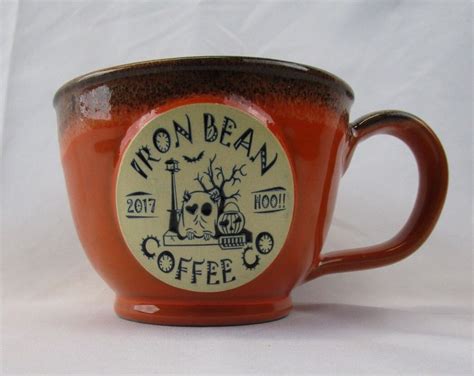 We may receive a small commission when you shop by clicking on the links on our site. Iron Bean Coffee Co 2017 Halloween Nori Latte Mug 12oz By ...
