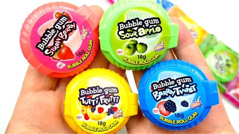 Bubble Gum Tape Rolls Chewing Gum Youtube