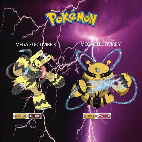 Pokemon 8 Generation Mega Electivire X And Mega Electivire Y Pokémon