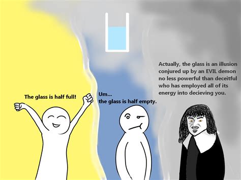The Optimist The Pessimist And Renedescartes Meme By Camusenpai
