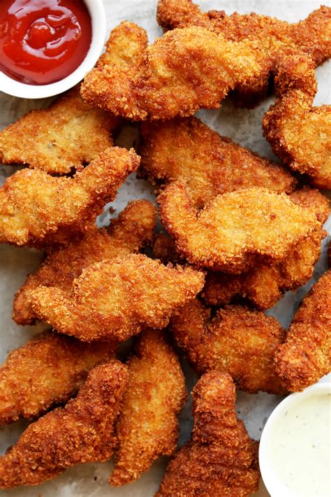 You can cook basic chicken nuggets in vegetable oil. Homemade Dino Nuggets - The Candid Appetite