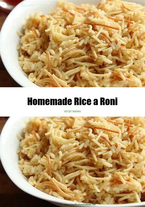 Healthy Recipes Homemade Rice A Roni Recipe