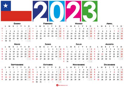 New Calendario 2023 Chile 2022 Calendar With Holidays Printable 2023