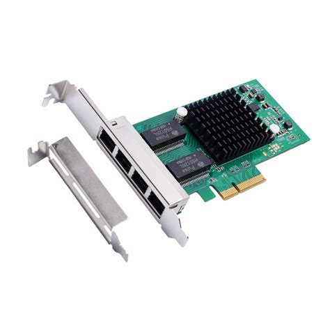 Pci E 4 Port Gigabit Ethernet Controller Card Intel Chipset X4 Slot