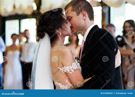 Romantic And Sensual Couple Beautiful Bride And Groom Dancing An Stock Image Image Of Love