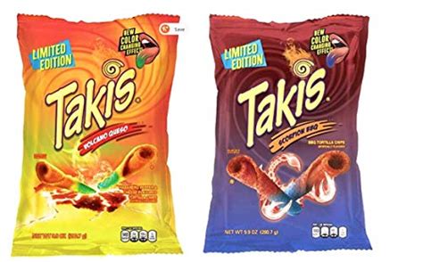 New Takis Limited Edition Flavors Volcano Queso And Takis Scorpion Bbq