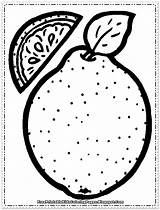 Coloring Pages Orange Fruit Printable Oranges Cute Popular Related sketch template